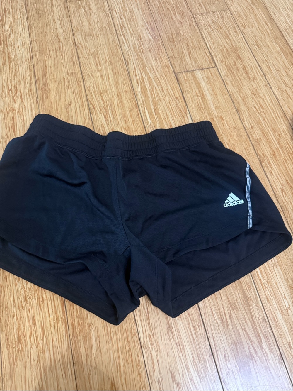 adidas Women's Black Athletic Running Shorts with Logo